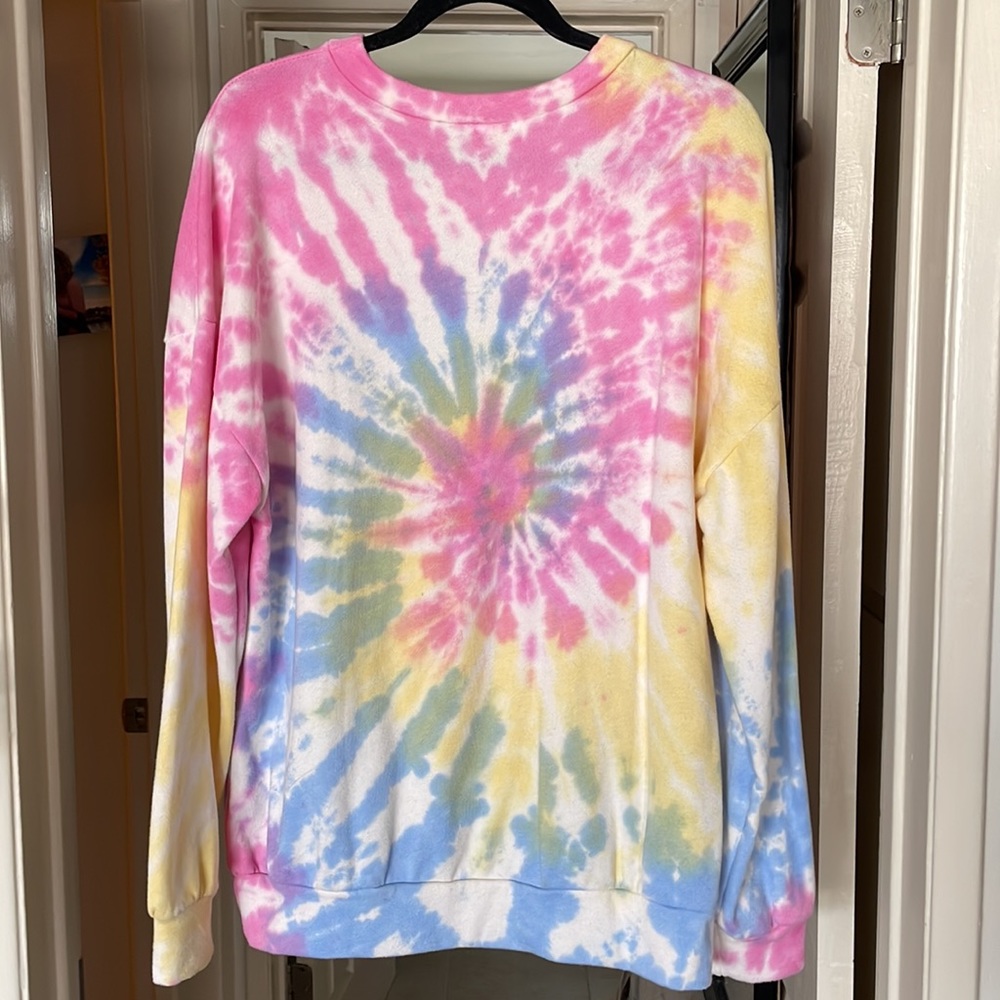 Women’s TieDye Pullover Sweatshirt - Picture 2 of 7